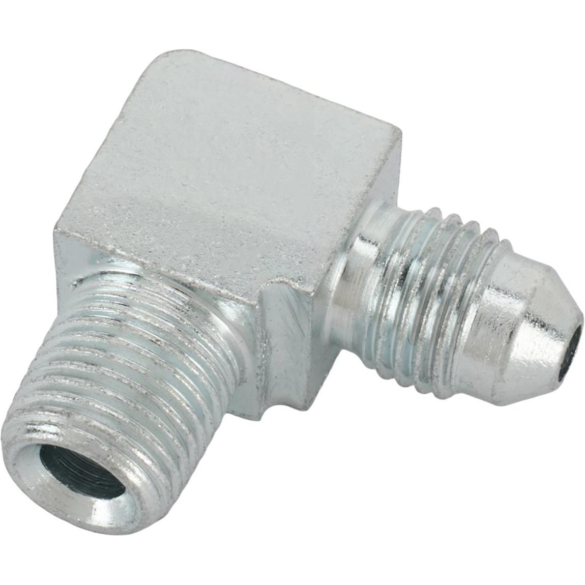 90 Degree -3 AN to 1/8 NPT Steel Adapter Fitting