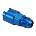 LS1/LT1 EFI Fuel Line Fitting, -6 AN Male to 3/8 Inch Female, Blue