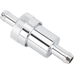 Chrome Fuel Filter for 3/8 Inch Hose