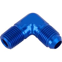 90 Degree Flare Adaptor, AN6 to 1/4 Inch NPT