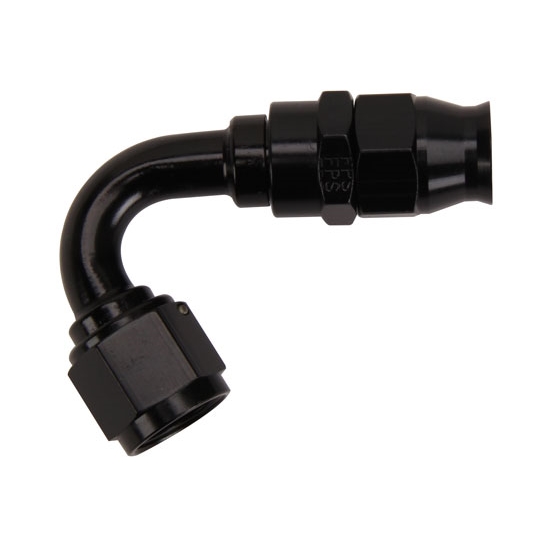 Fragola -8AN Real Street x 90 Degree Hose End Black For PTFE Hose