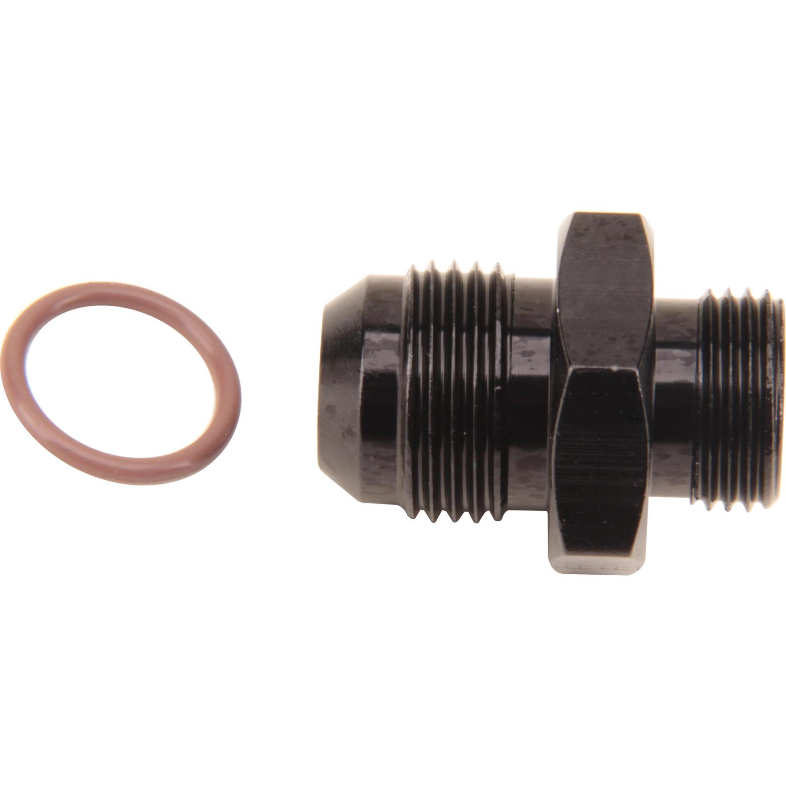 495105-BL -10 to -8 AN x 0.75-16 in. Radius O-Ring Fitting - Black