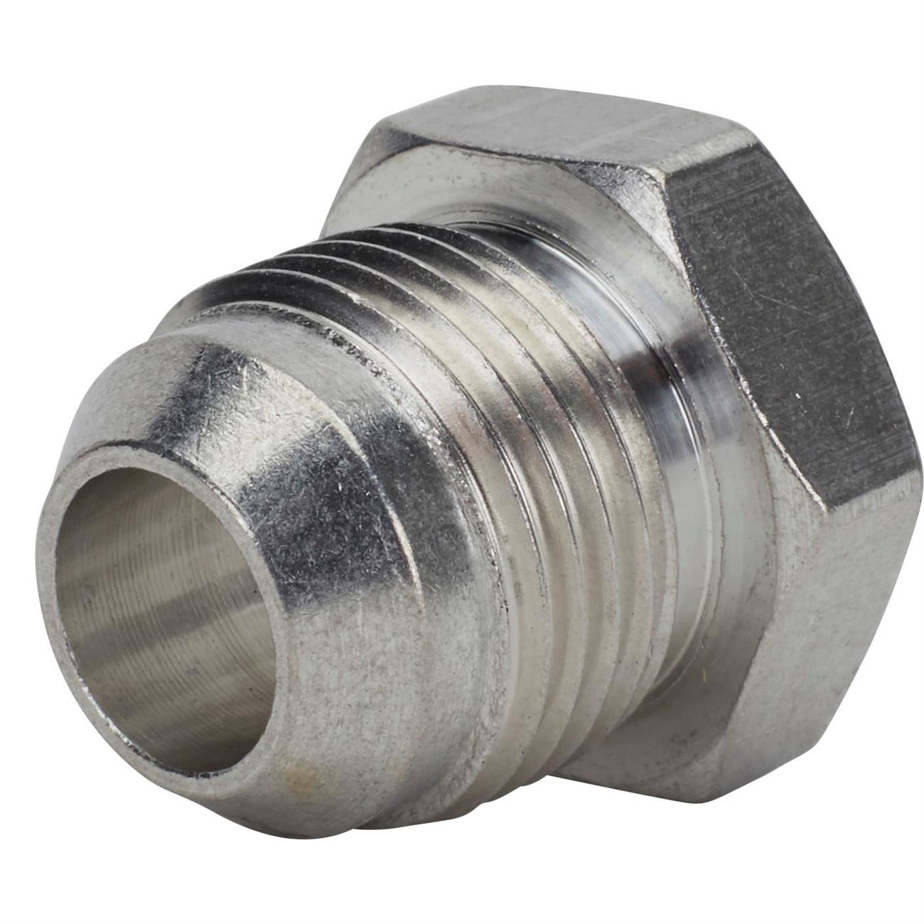 Male Aluminum 37 Degree AN Flare Weld Bung Fitting, 8 AN