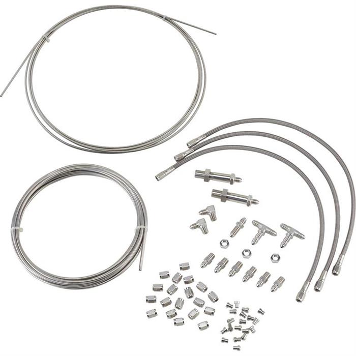 MuHize Brake Line Kit 25 Ft 1/4" - Upgraded Zinc-Coated Flexible Brake