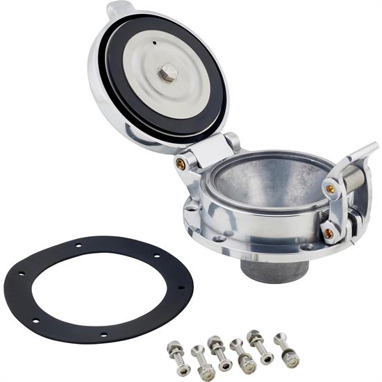 Speedway Motors Large 45/8" Polished Aluminum Shelby Cobra Style Gas