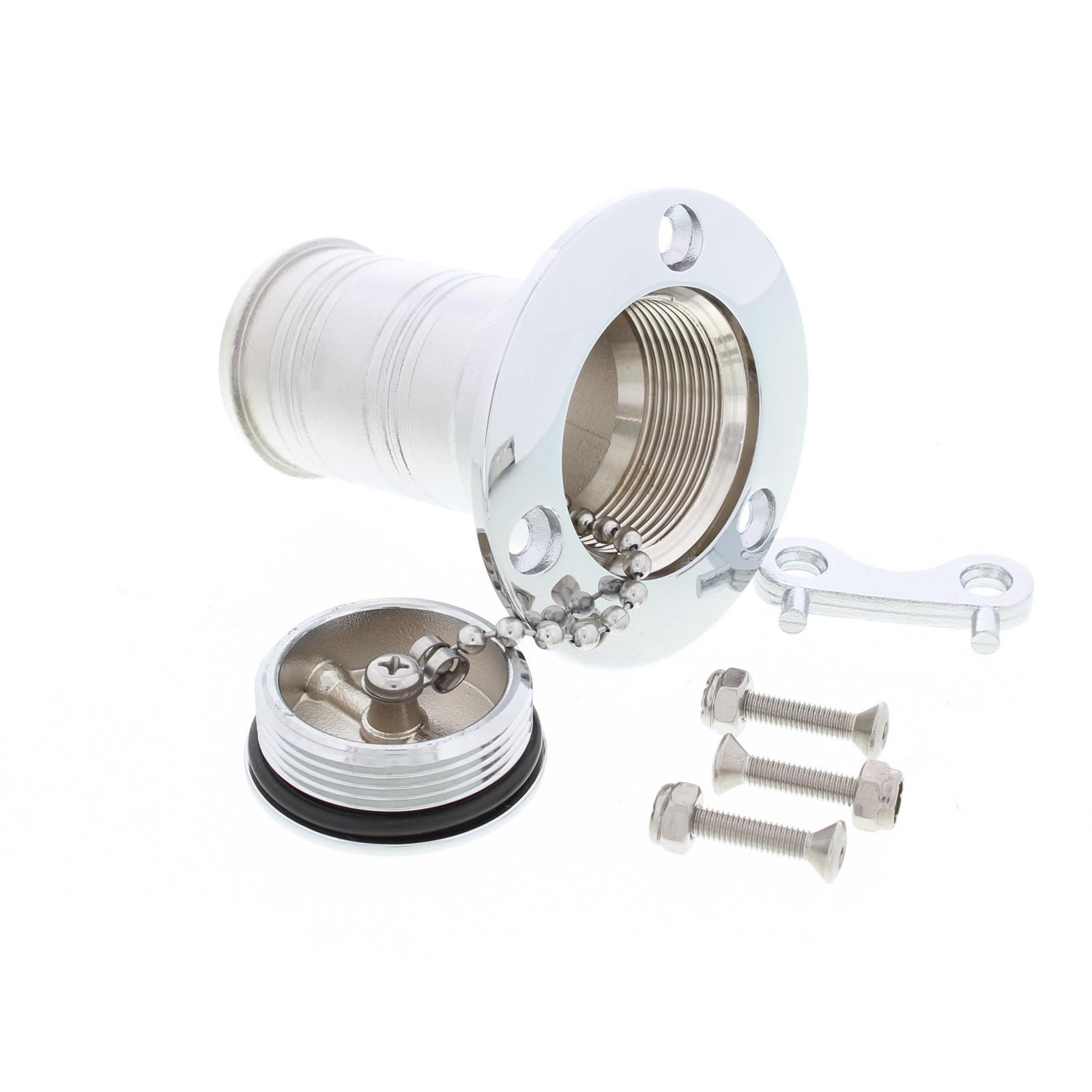 Chrome Plated Stainless Steel Flush Mount Fuel Fill