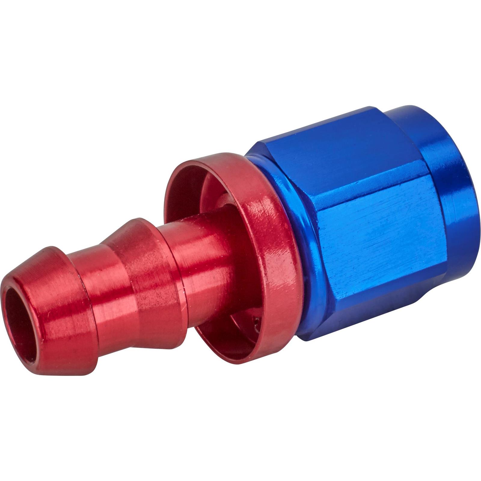Straight Socketless PushOn Hose End, 6 AN
