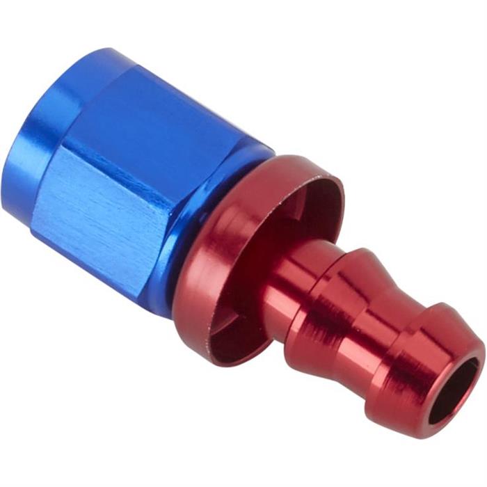 Straight Socketless Push-On Hose End, -6 AN