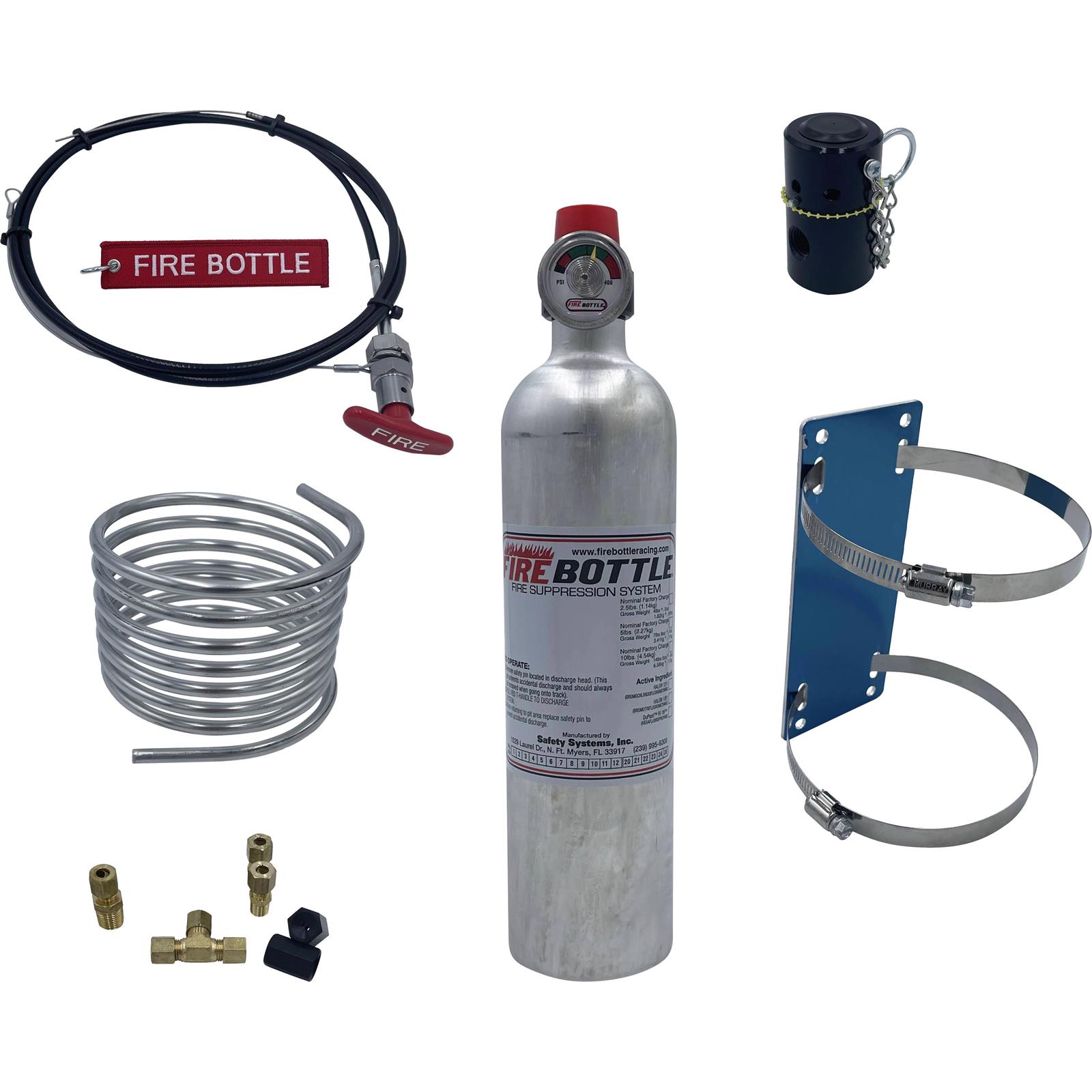 Fire Bottle RC250 Sprint Car Fire Suppression System, 2.5 Lbs.