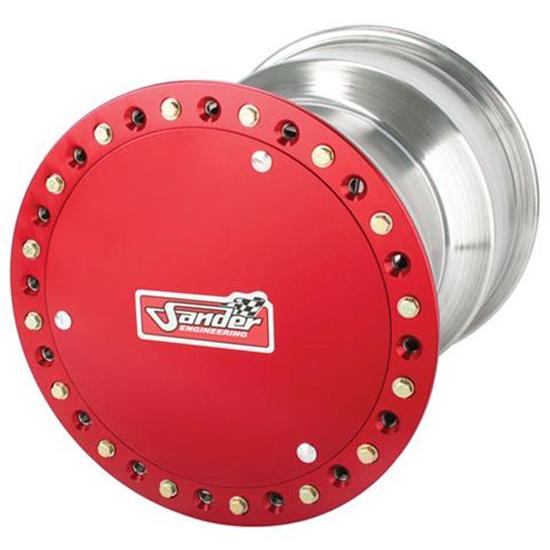 Sander 27Spline Wheel, Outer Beadlock w/ Cover, 10x13, 4" Offset