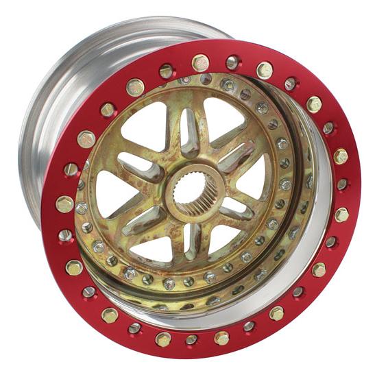 Sander 13083SI1 31 Spline Wheel, 13x8, 3 Offset, Inner Beadlock