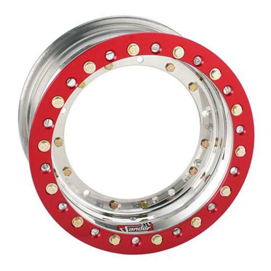 Sander Direct Mount Front Wheel, 13x8, 4 Inch Offset, Outer Beadlock