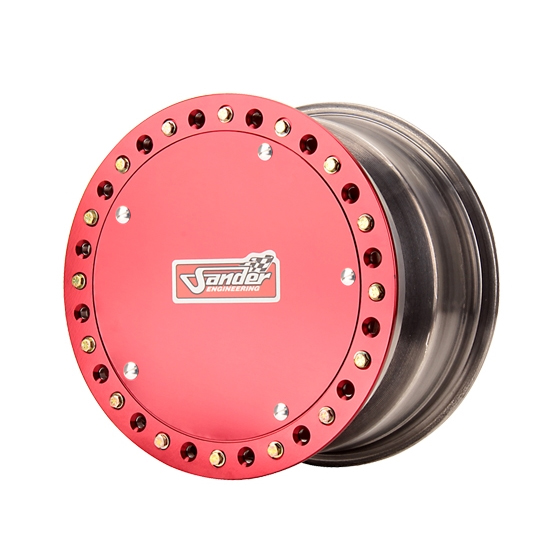 Sander 15095D02 Direct Mount Wheel, 15x9, 5 Offs, Beadlock/Cover