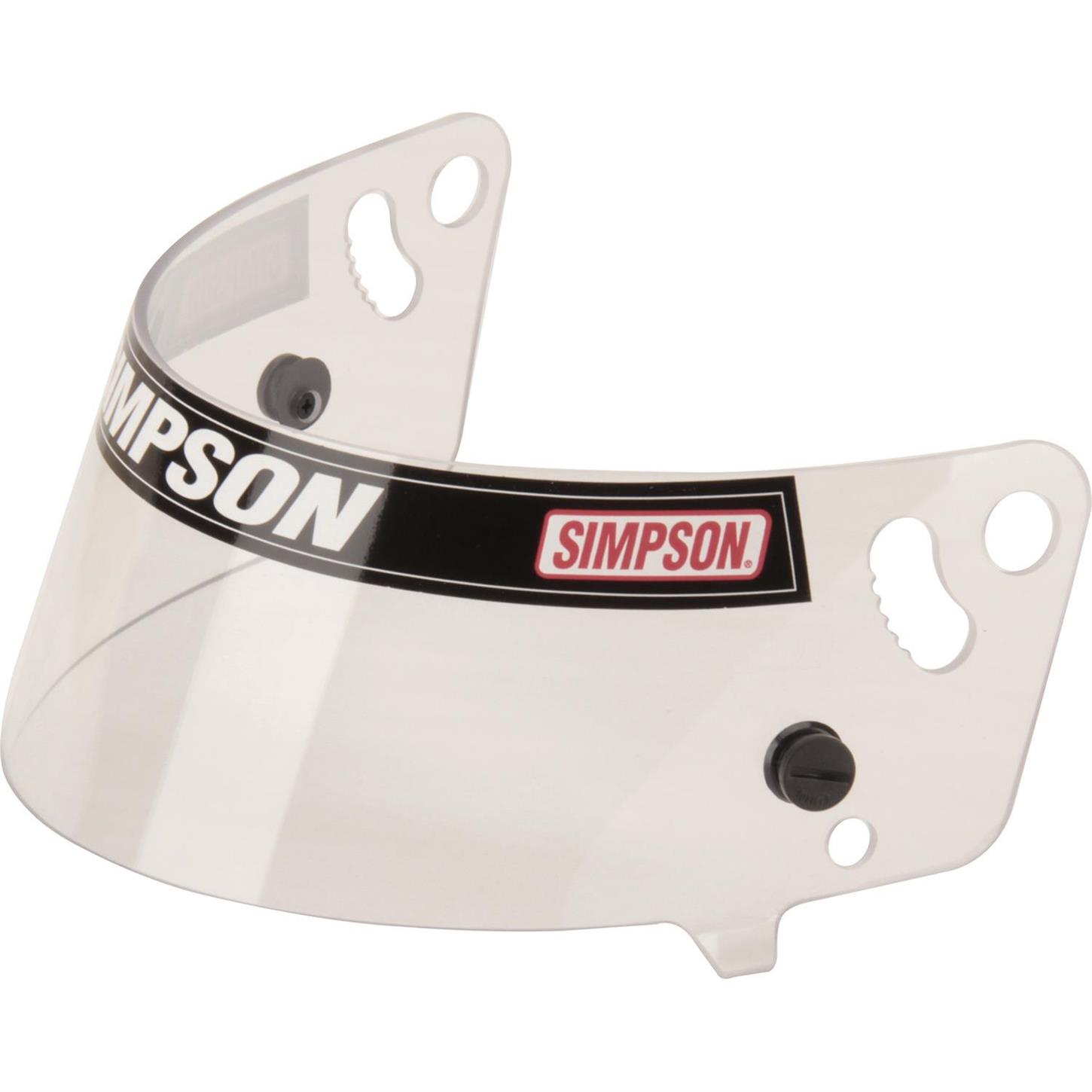 Simpson 1010 Shield for Shark & Vudo SA10 Helmet, Clear Shield