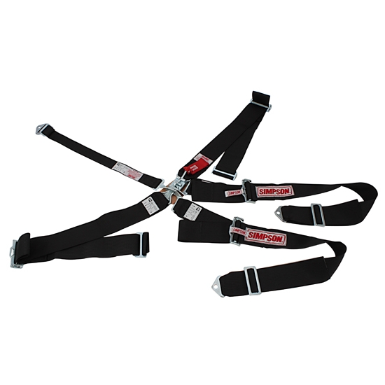 Simpson 5Point Harness Seat Belt Set, Wrap Around, Pull Up