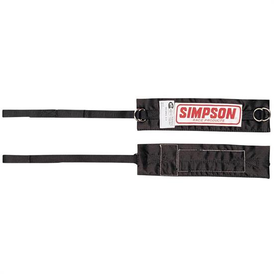 Simpson 36000BK Individual Arm Restraints, Black, Pair