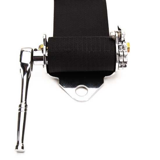 Simpson 51201 Latch n Link Safety Belt w/Steel Adjusters, RH Ratchet