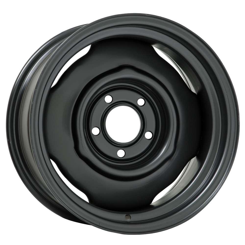 Wheel Vintiques 63-581204 63 15x8 Chrysler Black, 5x4.5, 4BS