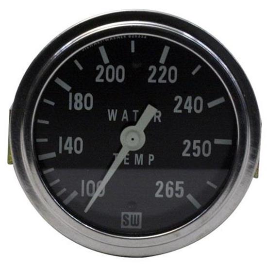Stewart Warner Deluxe Racing Water Temp Gauge, Mechanical, 25/8 Inch