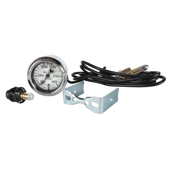 Stewart Warner 8247972 Wings Mechanical Water Temp Gauge, White