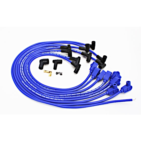 Taylor 76638 8mm Solid Core Spark Plug Wires, Over Valve, HEI 90