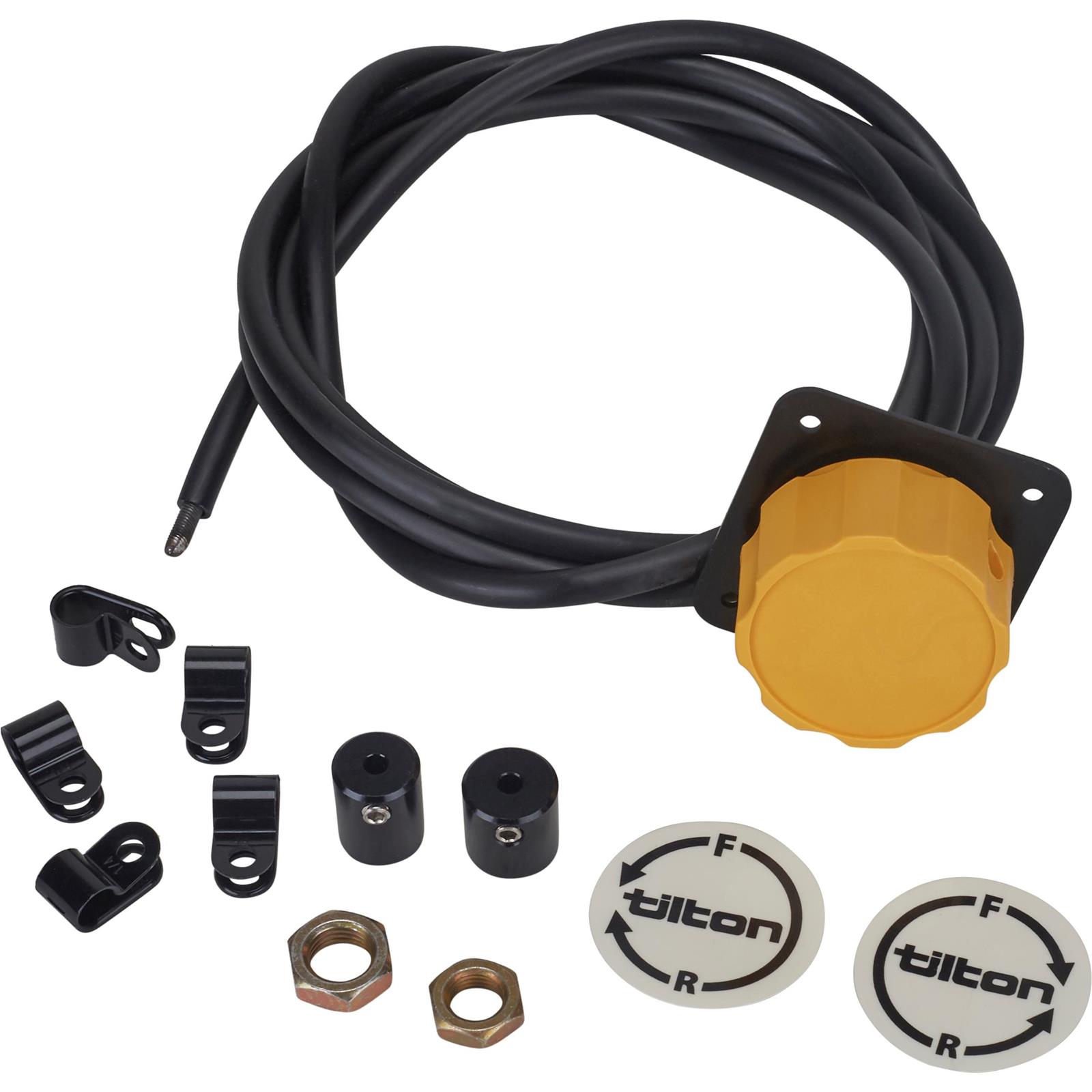 Tilton 72508 Standard Remote Brake Bias Adjuster, Yellow