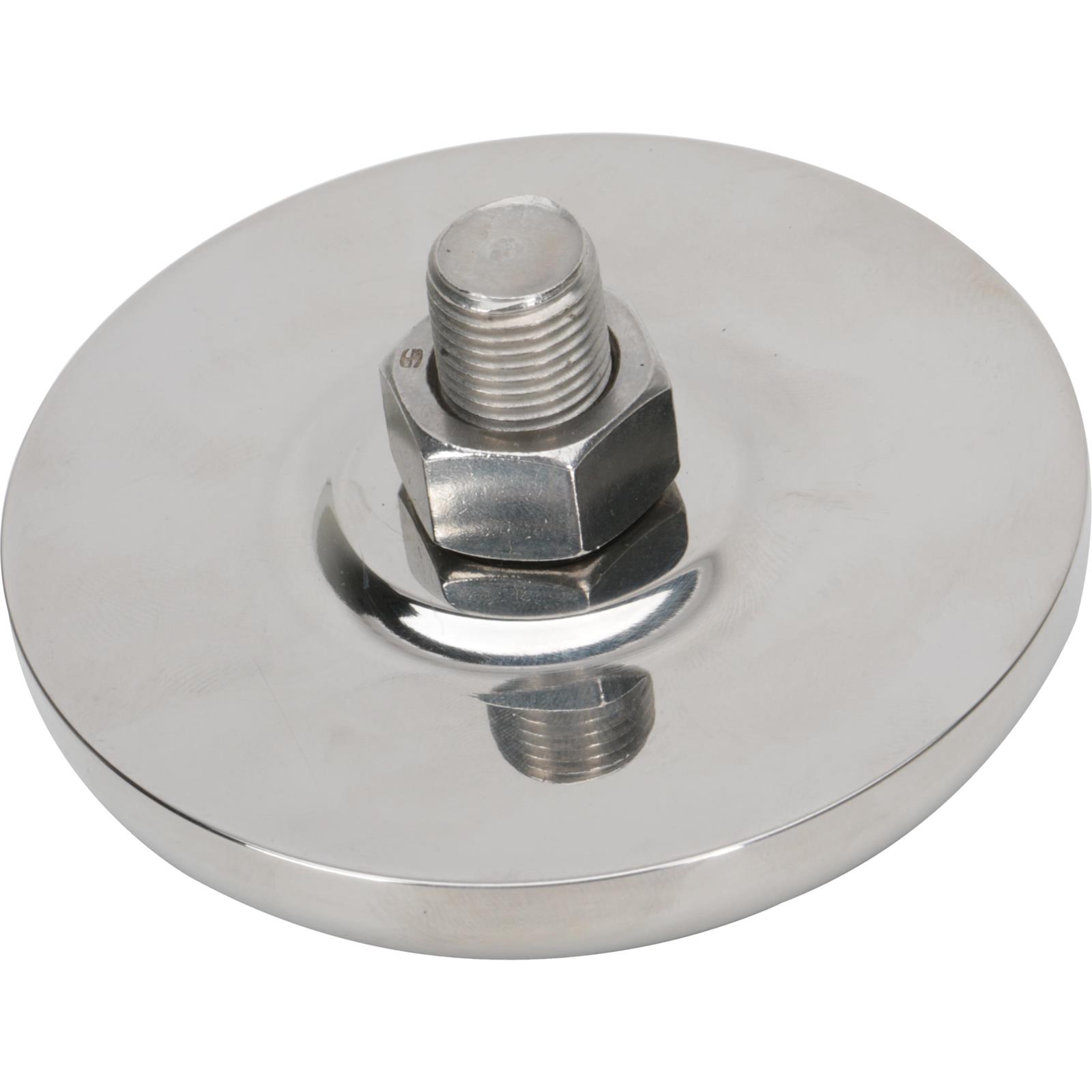 Speedway Brake Pedal Foot Pad, Round, Stainless Steel