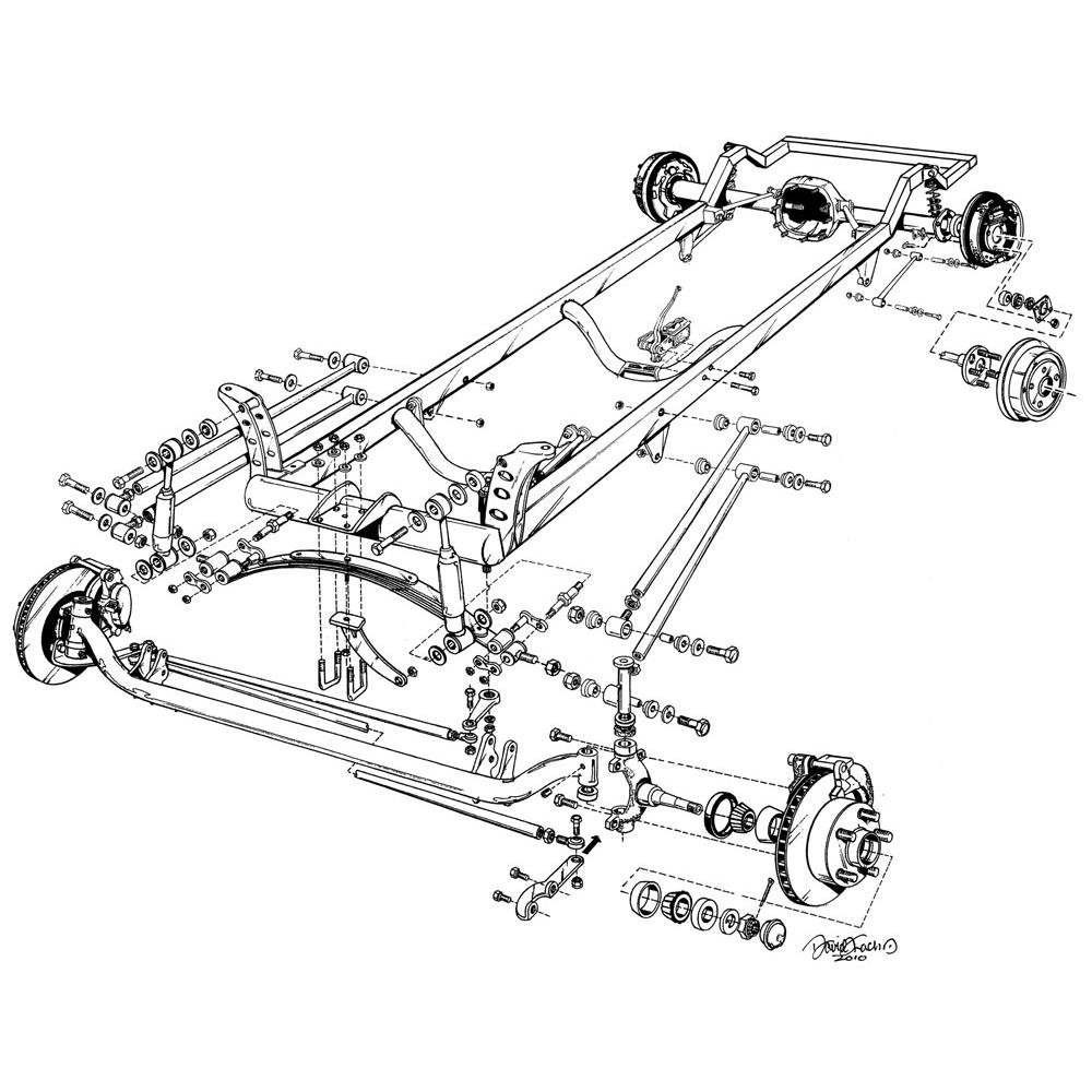 Deluxe 1927 Model T-Bucket Ford Roadster Chassis Kits