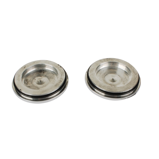 Dayton Wire Wheel Polished Hub Caps, Pair