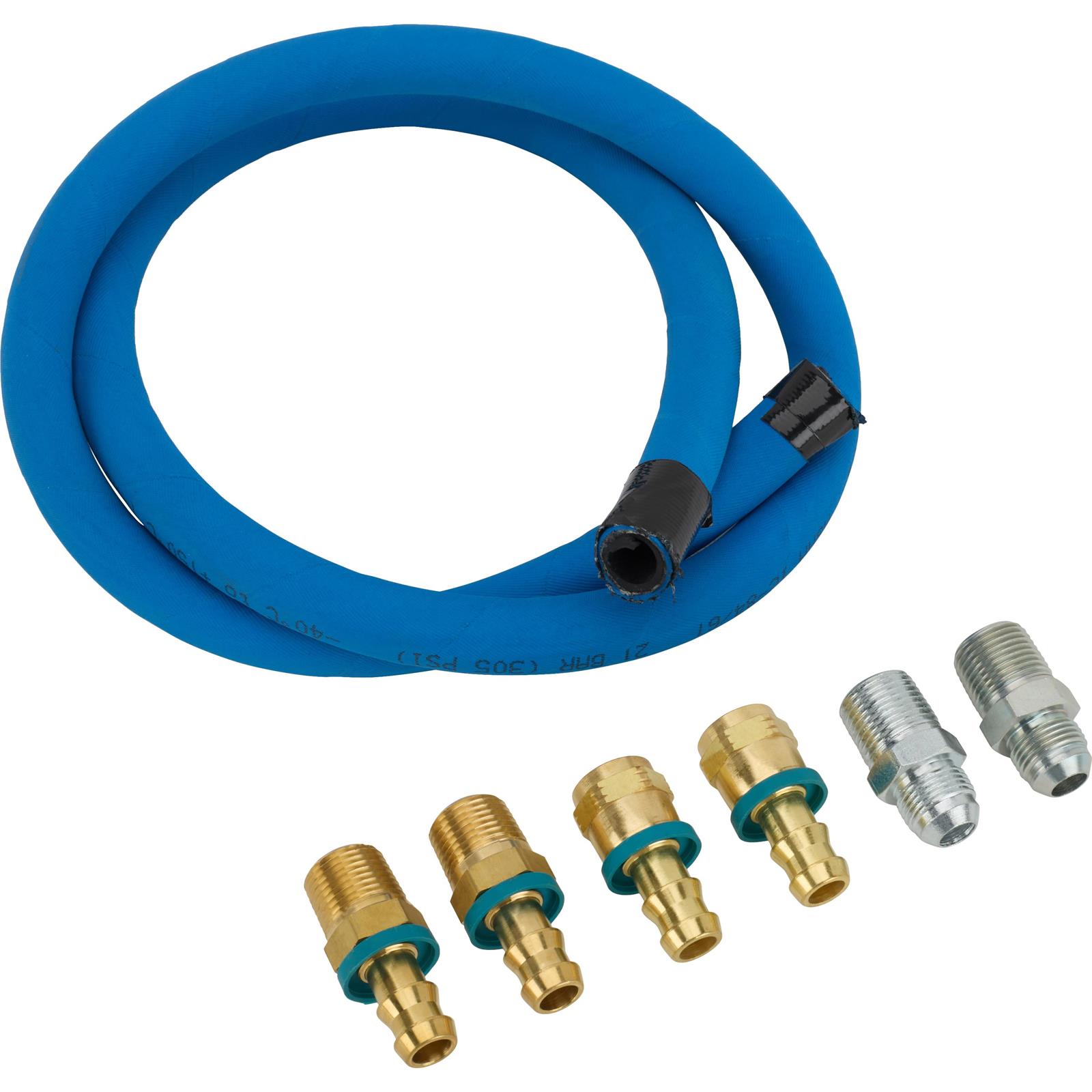 Neoprene Hose and Fitting Kit for Remote Oil Filter, 24 Inch