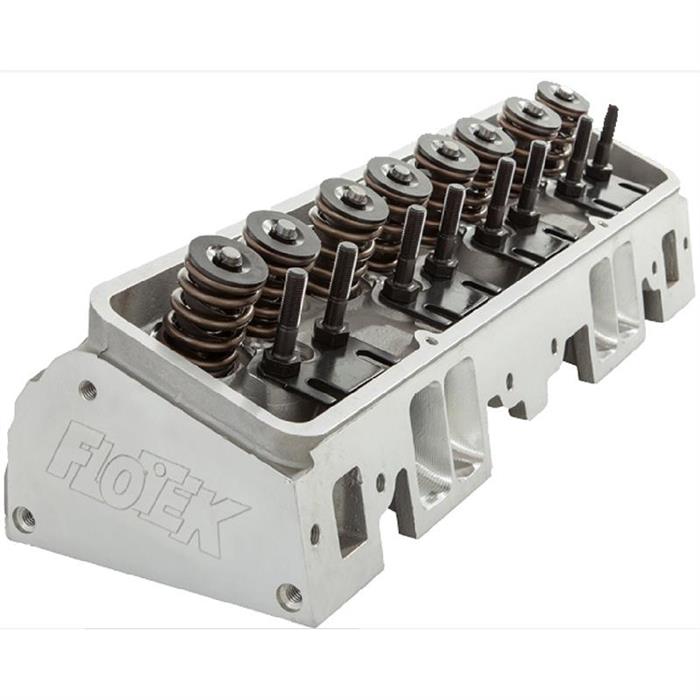 FloTek 102505 Assembled SBC Aluminum Cylinder Heads/Install Kit