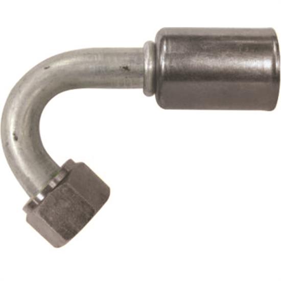 VIN35842-VUG AC Refrigerant 135 deg 8 AN Hose Crimp to 8 AN Female O-Ring Hose End Fitting - Aluminum & Steel