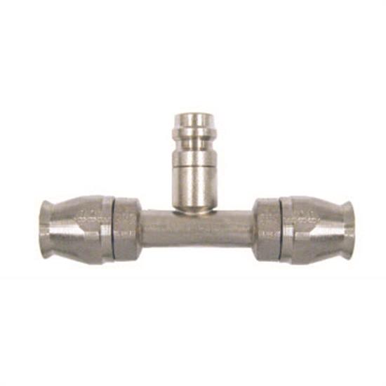 VIN35826-VUG Hose End Fitting - AC Refrigerant Straight 8 AN Hose Crimp to 8 AN Hose Crimp - Charge Port