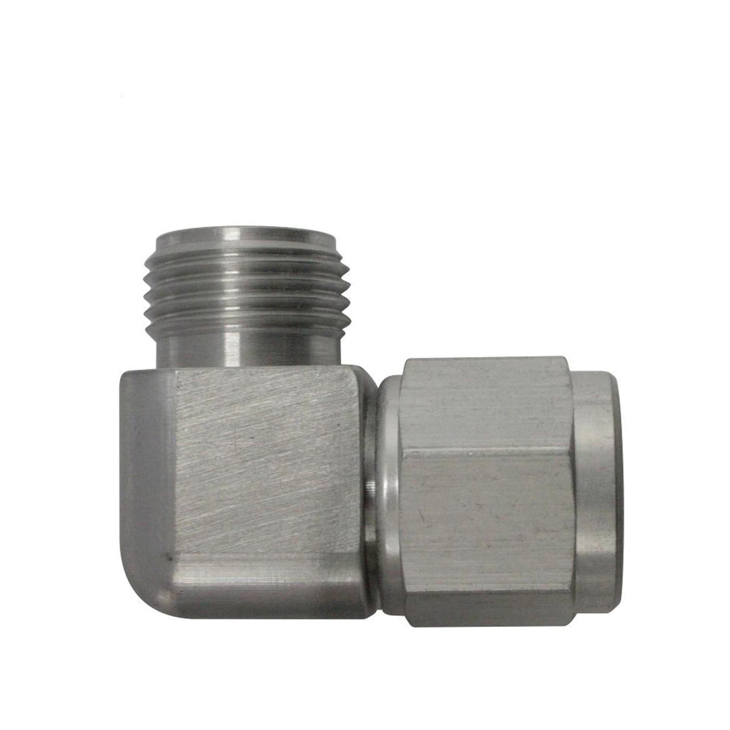 VIN366102 90 deg 10 AN Female O-Ring to 10 AN Male TiteFit Fitting Adapter - Steel