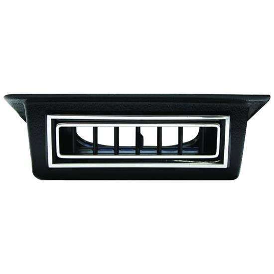 Vintage Air 49050-VUL Single Under Dash Louver, Black/Chrome