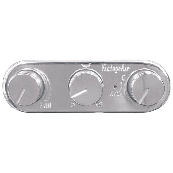 Vintage Air 491210-RUA GEN IV/5 ProLine 3-Knob Panel Polished