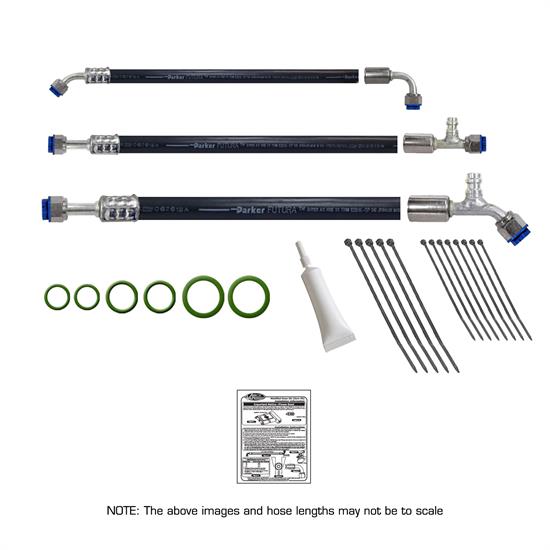 Vintage Air 525702 SureFit Modified A/C Hose Kit, 1957 Chevy