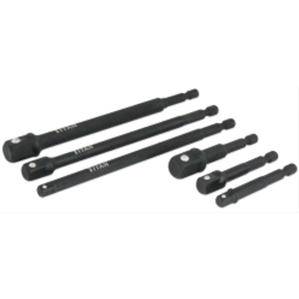 Titan Tools 12087 Impact Socket Adapter Set 6 Piece