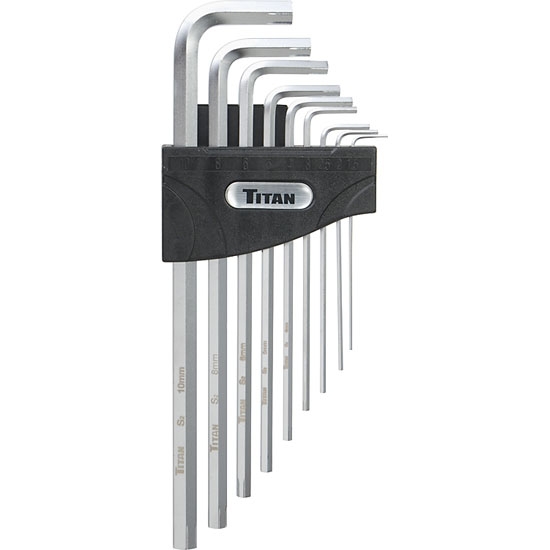 Titan Tools 12757 9Piece Hex Key Extractor Set, Metric