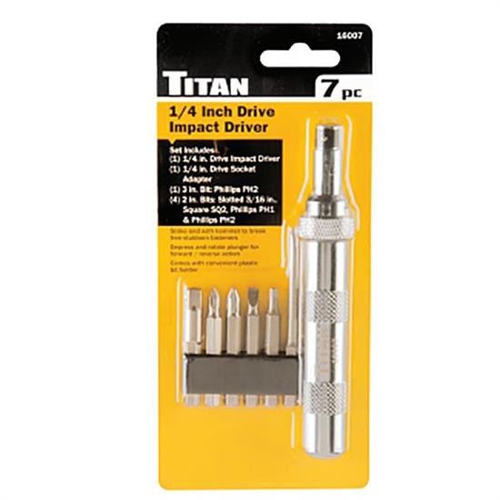 Titan Tools 16007 Drive Impact Driver, 1/4 Inch