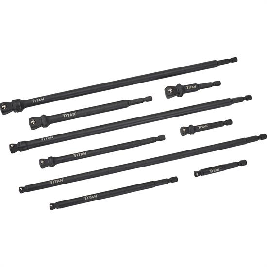 Titan 12061 3 pc Impact Stubby Socket Adapter Set