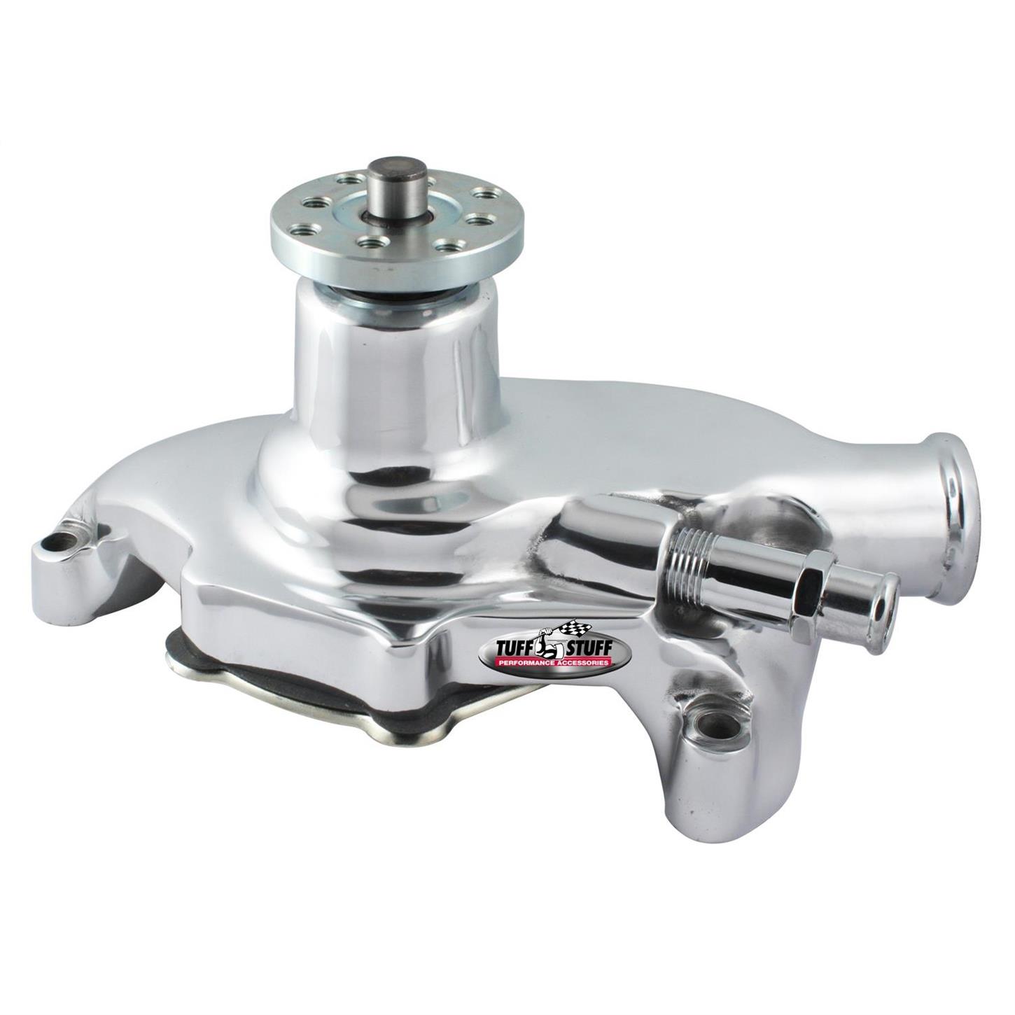 Tuff Stuff 1353NB SBC Short Aluminum Water Pump, Polished