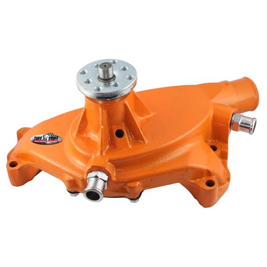 Tuff Stuff 1495ACORANGE BBC Short Aluminum Water Pump, Orange