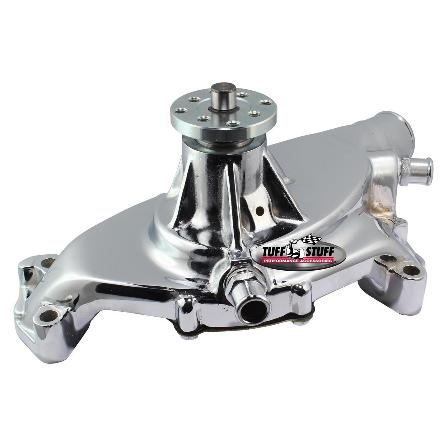 Tuff Stuff 1496NB Water Pump, BBC Short Aluminum, Polished