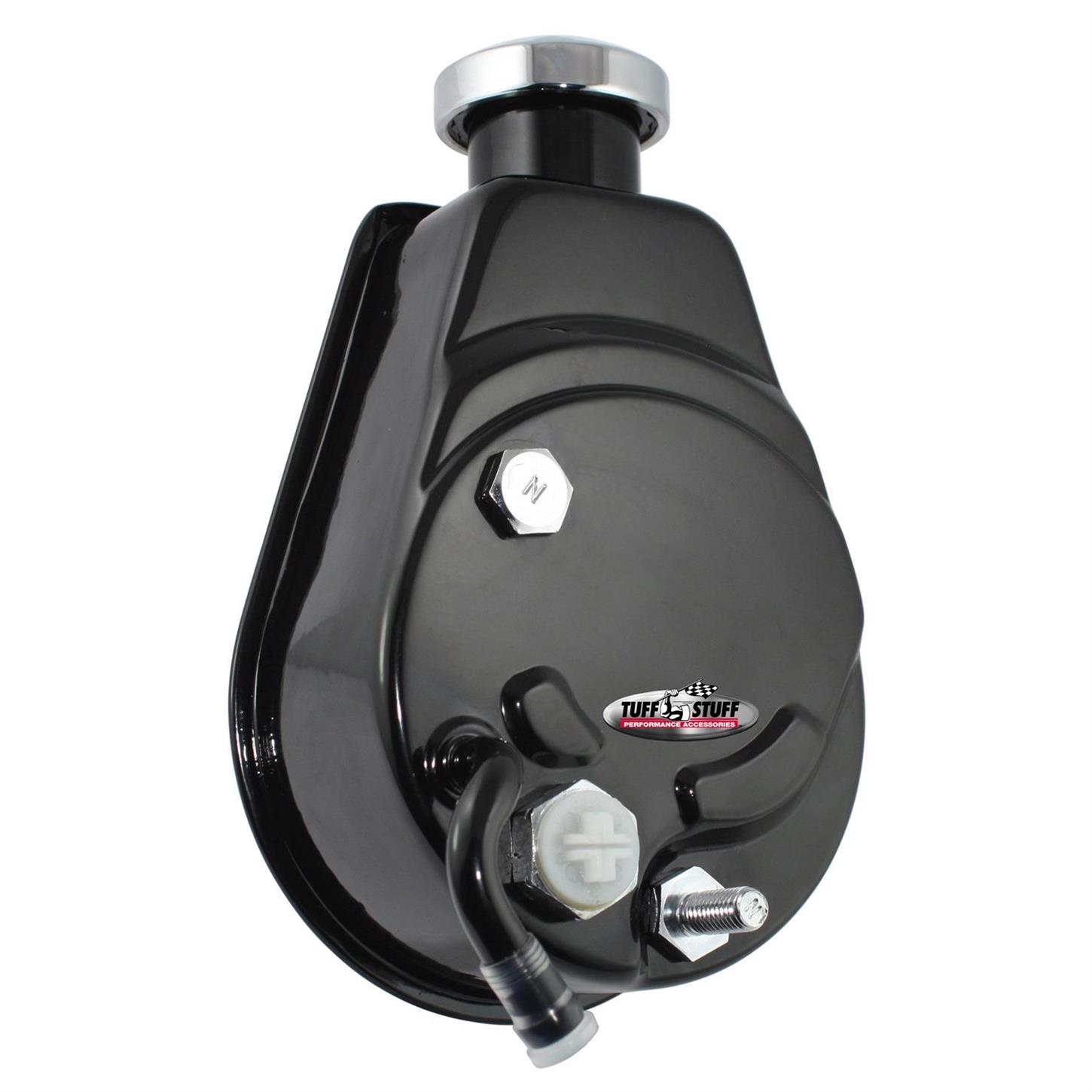 Tuff Stuff 6182B GM Power Steering Pump, Saginaw Style, Black