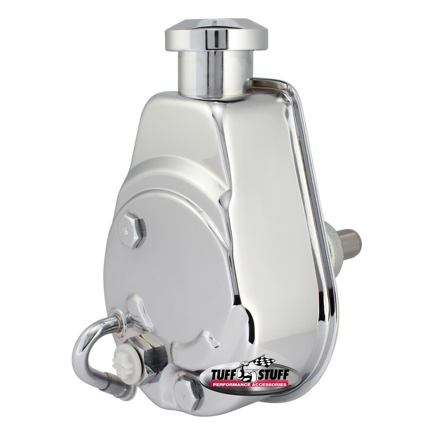 Tuff Stuff 6189A GM Power Steering Pump Press Fit Shaft Chrome