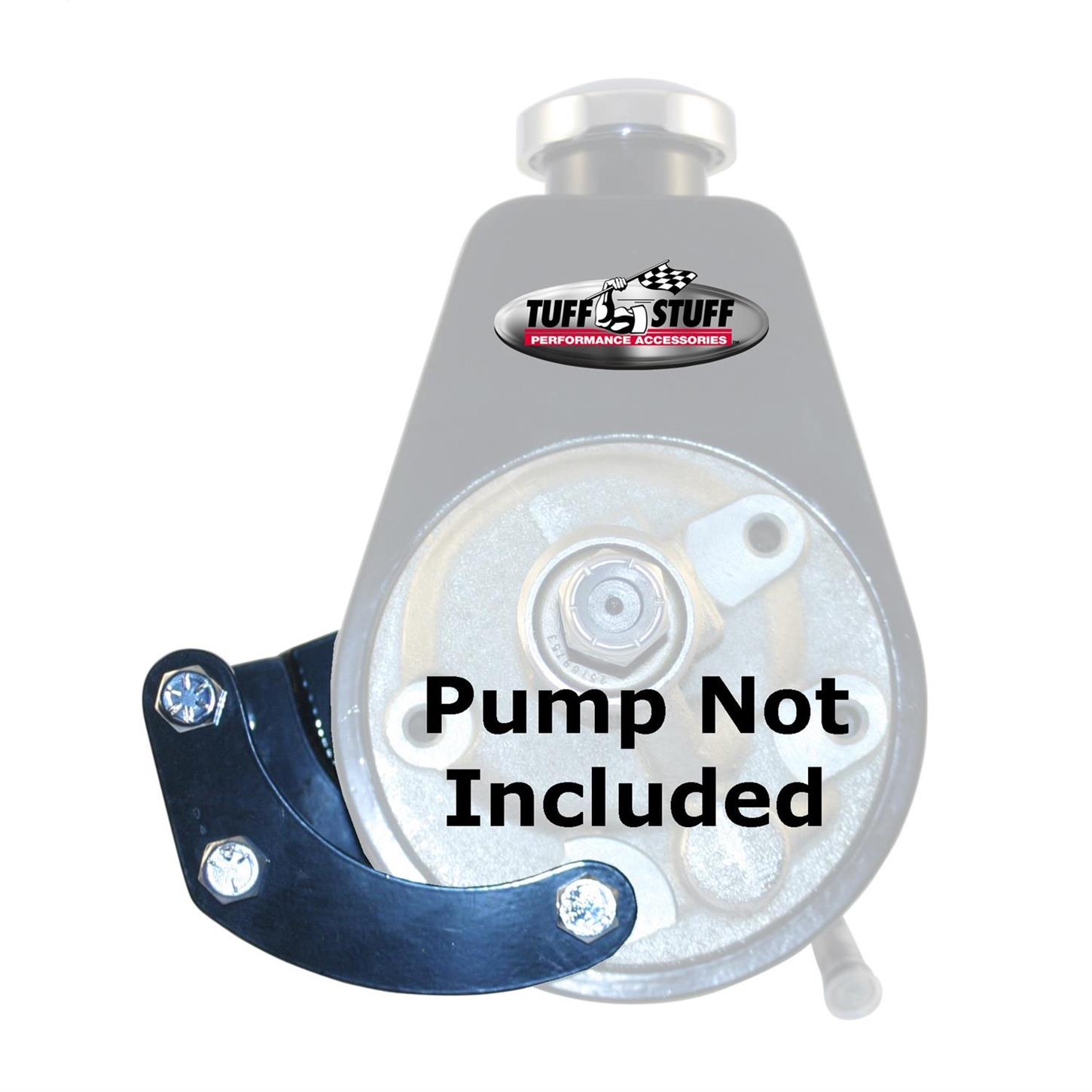 Tuff Stuff 6504B SBC Short Power Steering Pump Bracket, Black