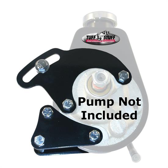 Tuff Stuff 6508B SBC Long Power Steering Pump Bracket, Black