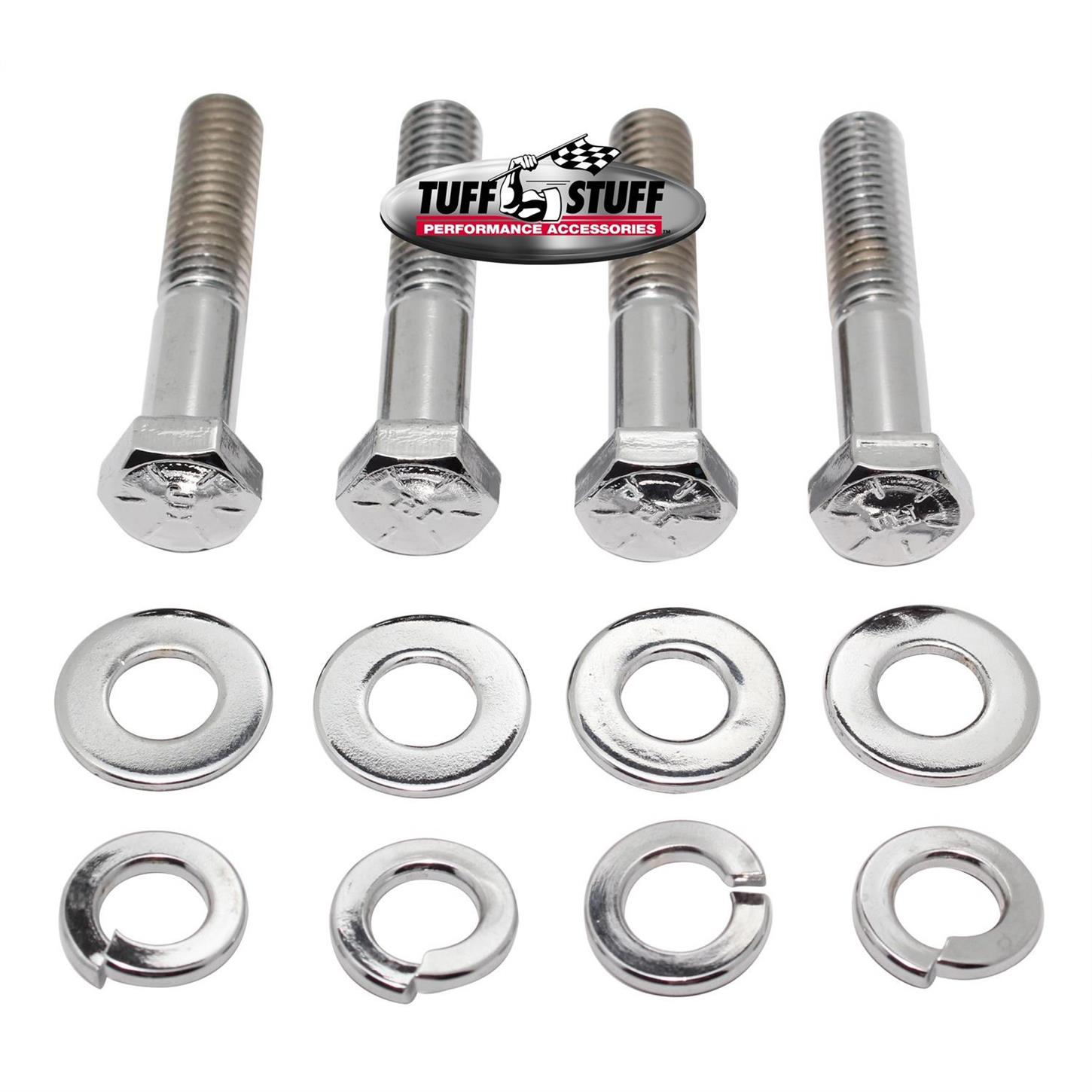 Tuff Stuff 7676A Hex Head Water Pump Bolt Kit, Chrome