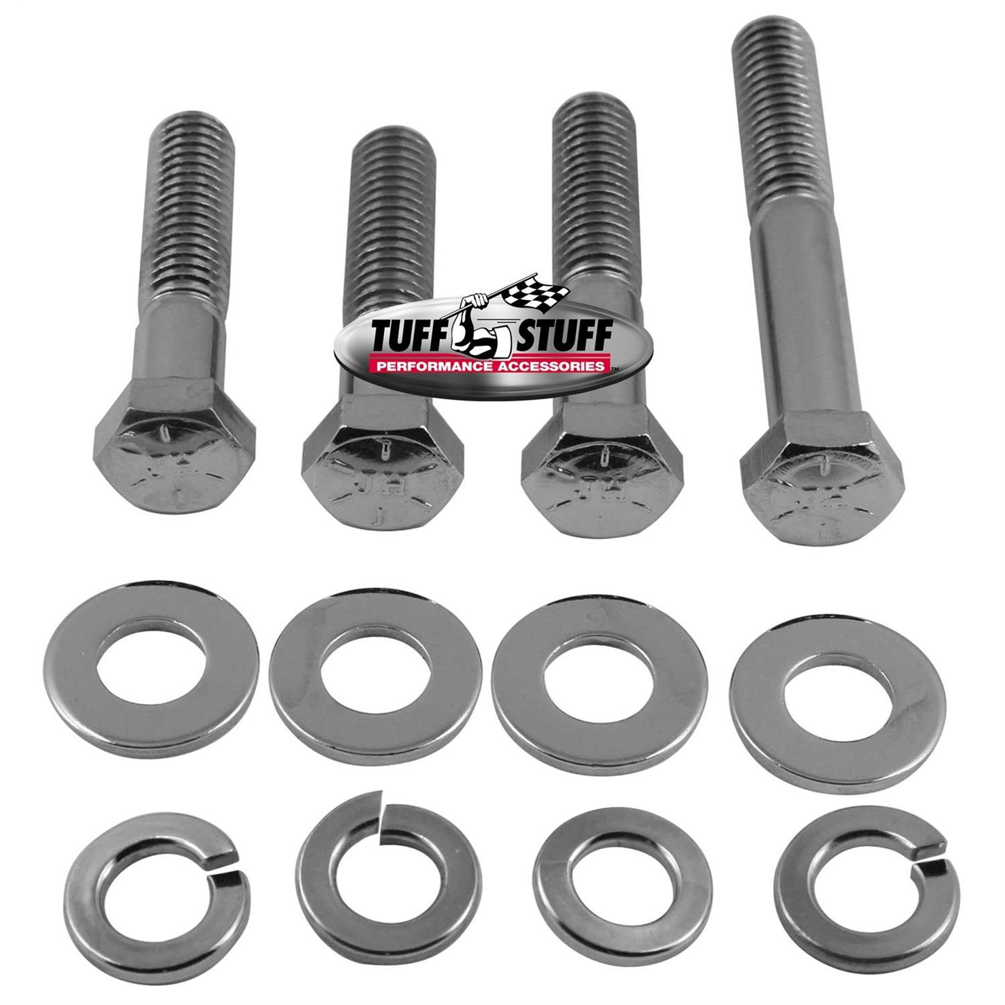 Tuff Stuff 7677A Hex Head Water Pump Bolt Kit, Chrome